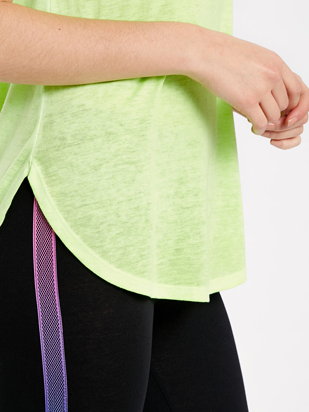 Woman GREEN Sports T-Shirt-3