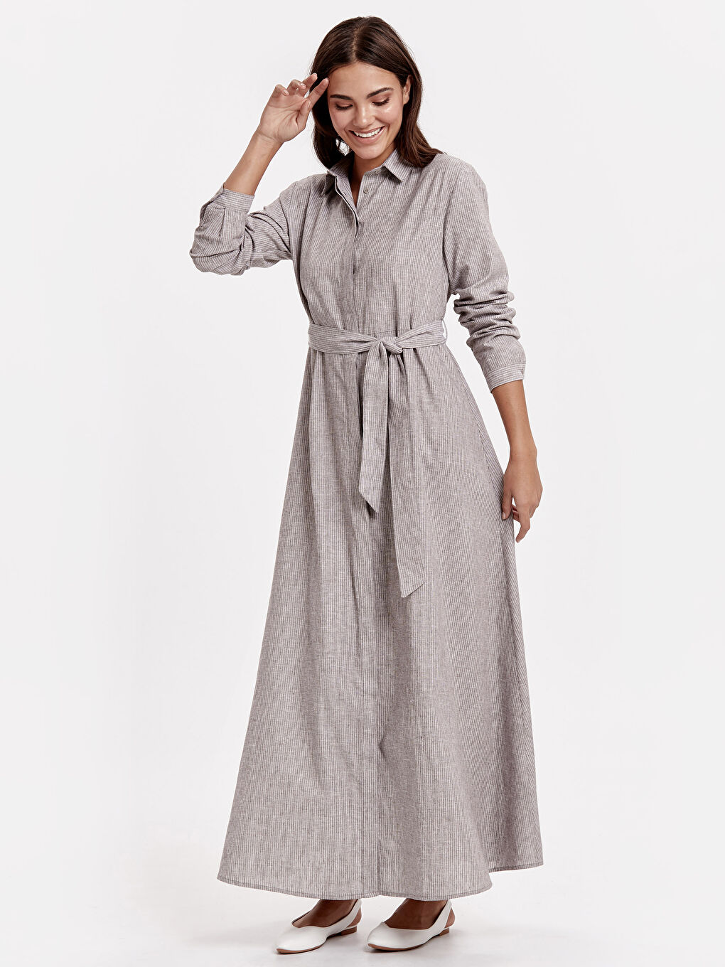 Woman BROWN Shirt Dress