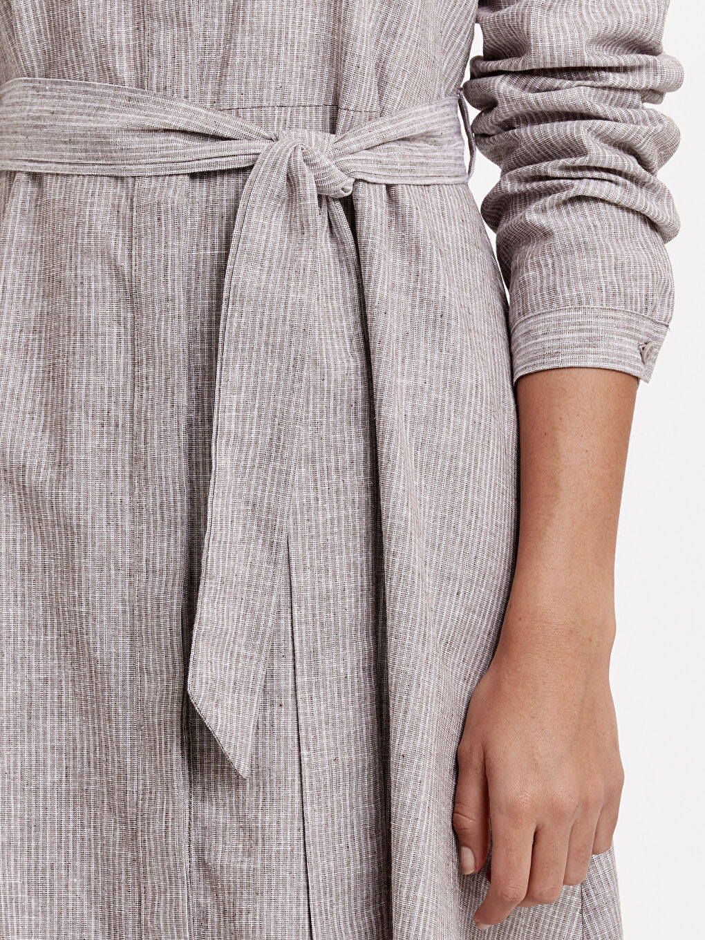 Woman BROWN Shirt Dress-2