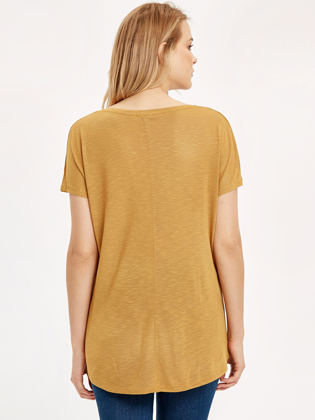 تيشيرت أصفر امرأة-1