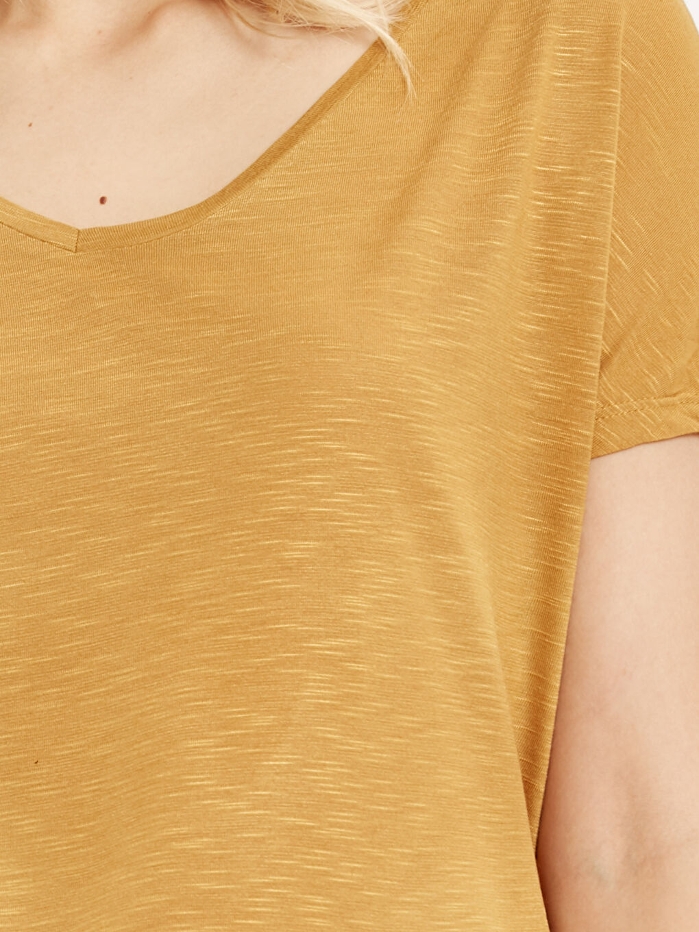 تيشيرت أصفر امرأة-3