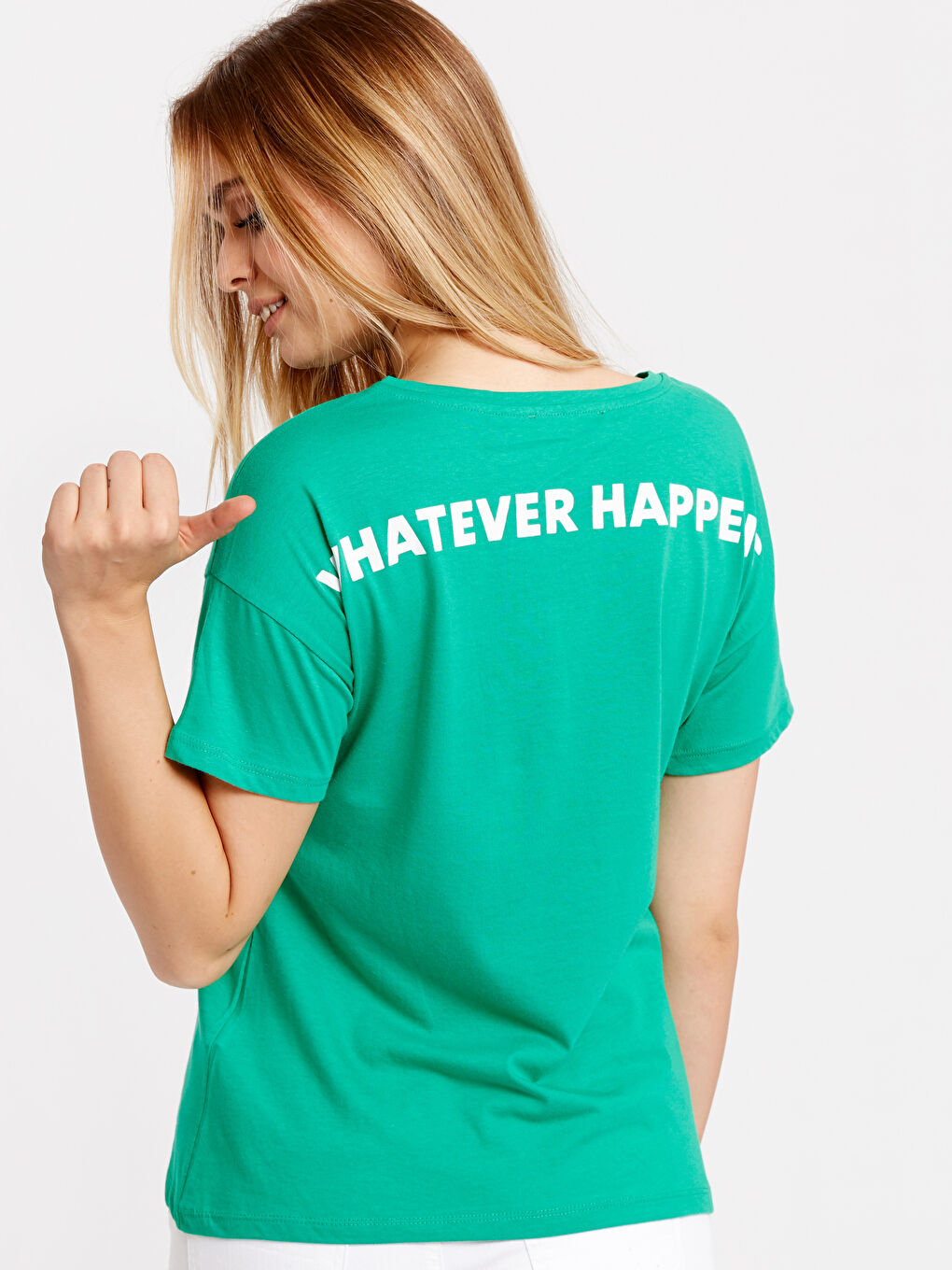 LCW Vision Frau GRÜN T-Shirt -8SL881Z8-GSU