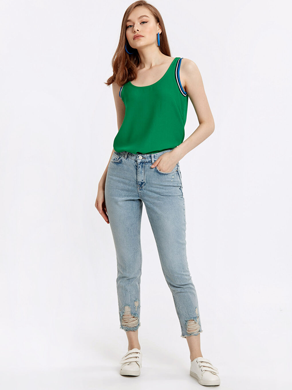 Açık İndigo Rodeo Jean Pantolon