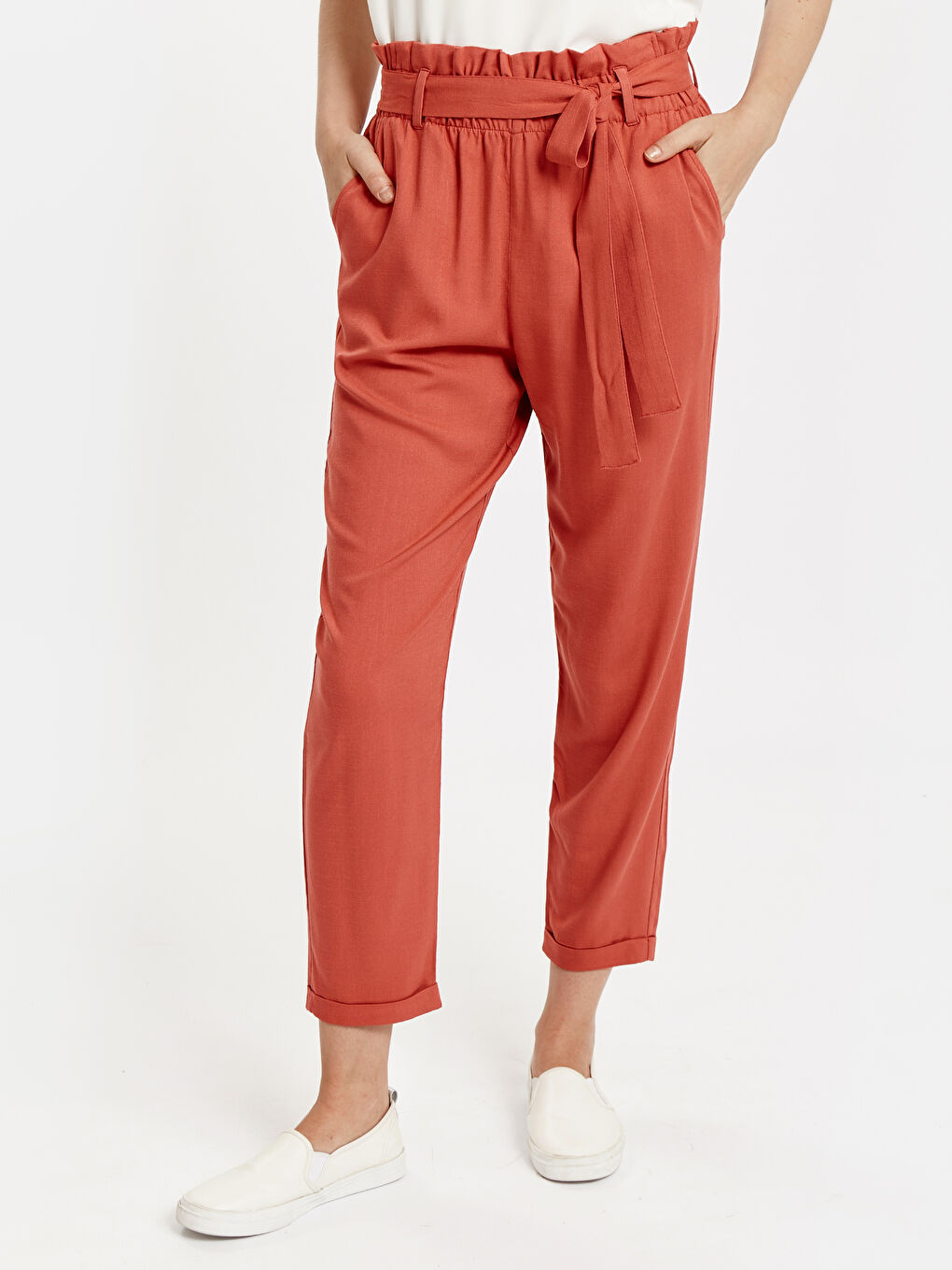 Pantalon ORANGE Femme-1