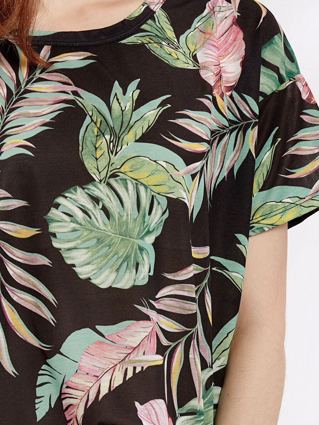 Ekru Baskılı Tişört-3