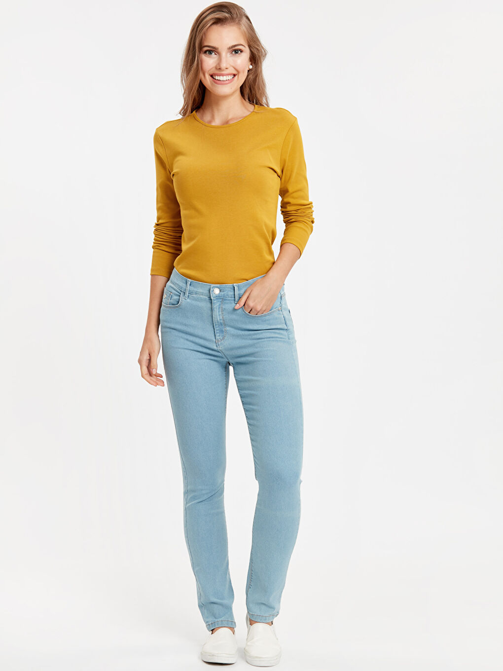 Woman BEIGE Jeans