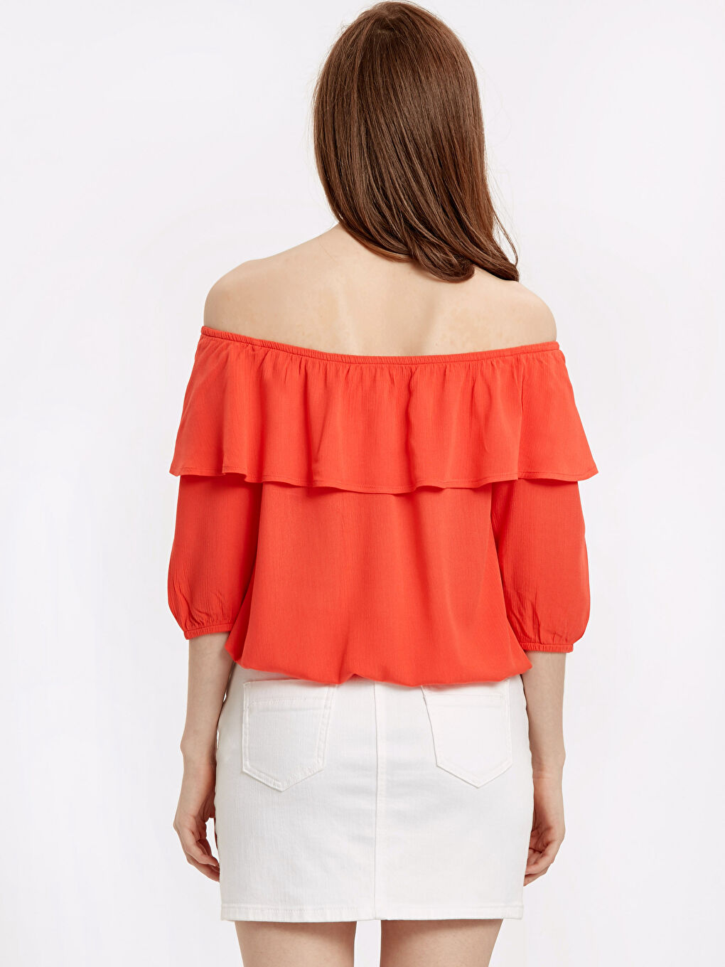 بلوزة برتقالي نساء-1