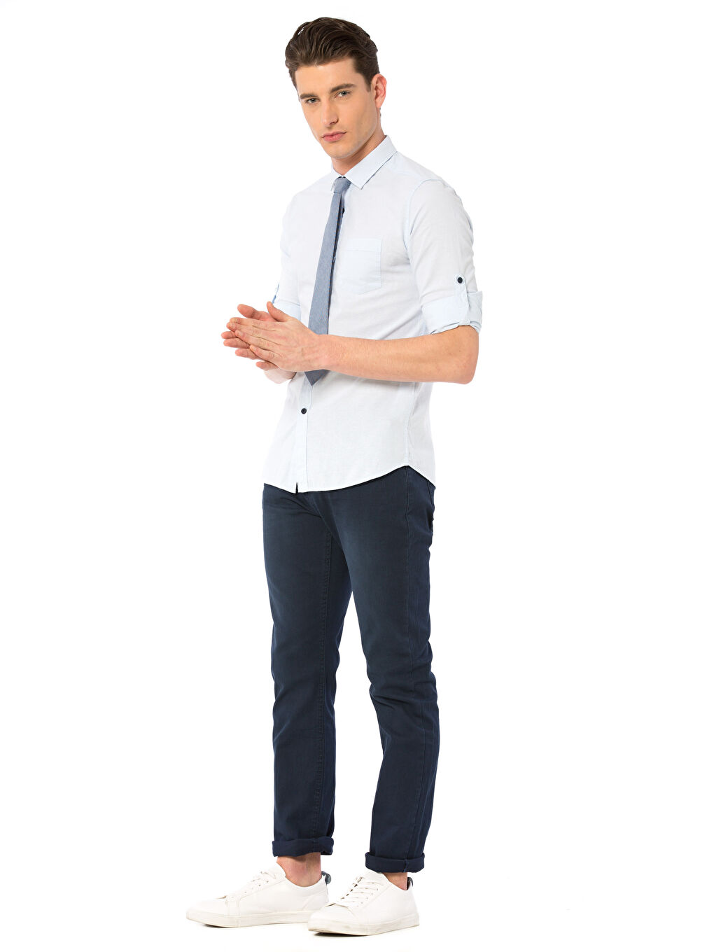 Брюки Мужские Габардиновые Скинни