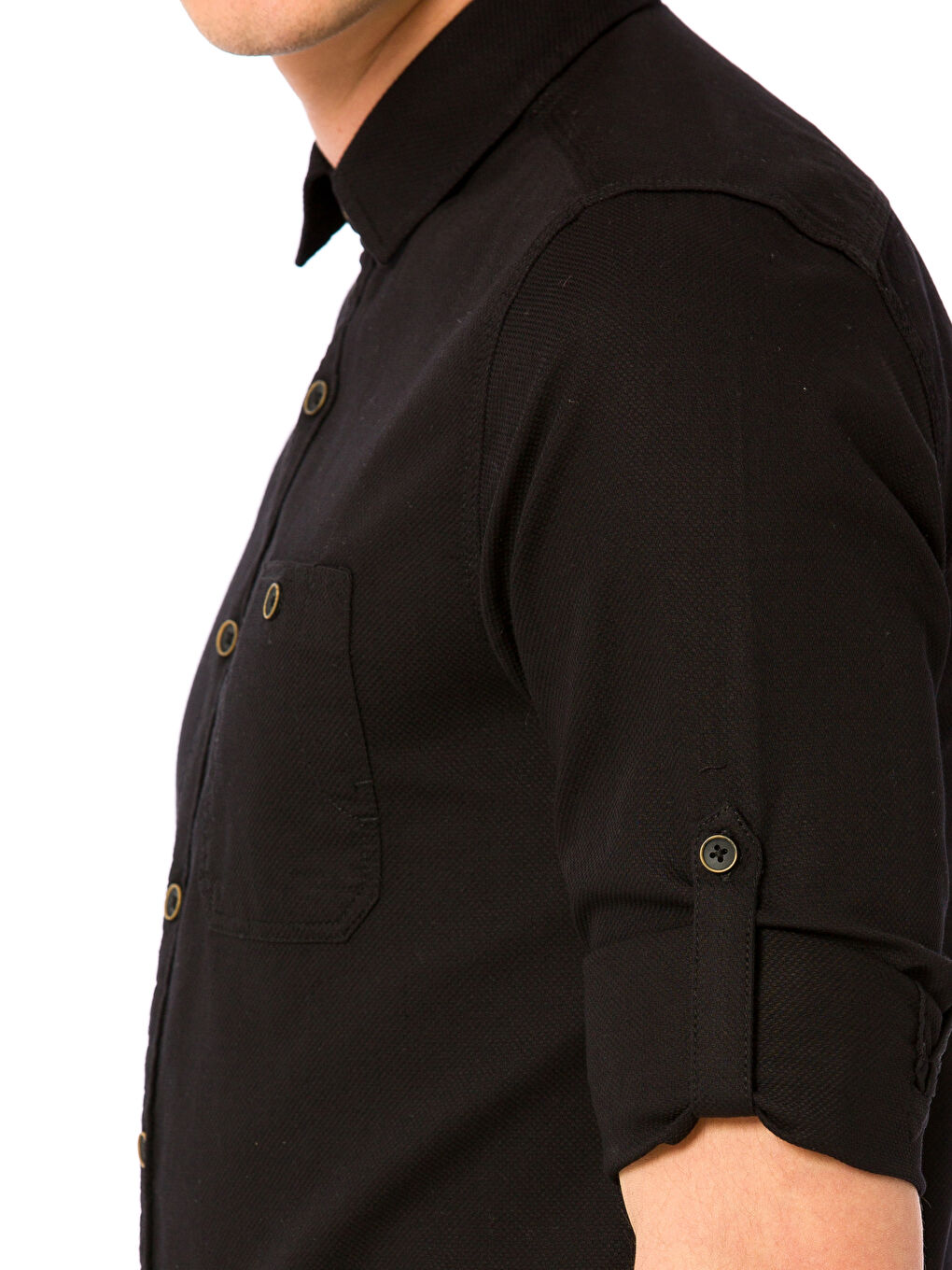 Extra Slim Fit Long Sleeve Twill Poplin Shirt-3