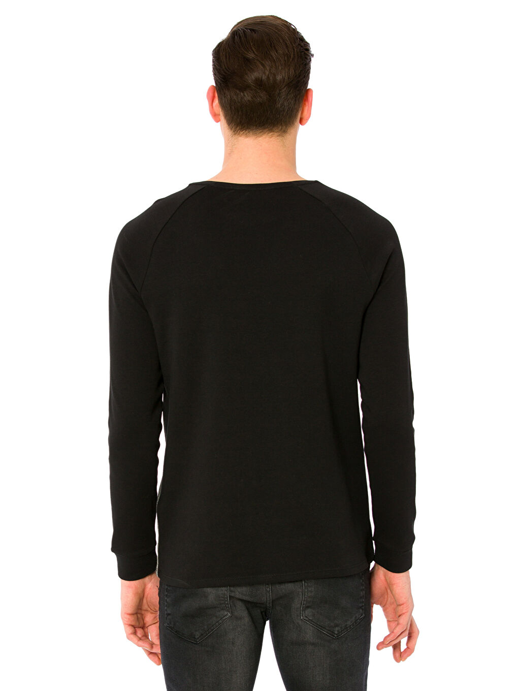 Siyah Sıyah Sweatshirt-1