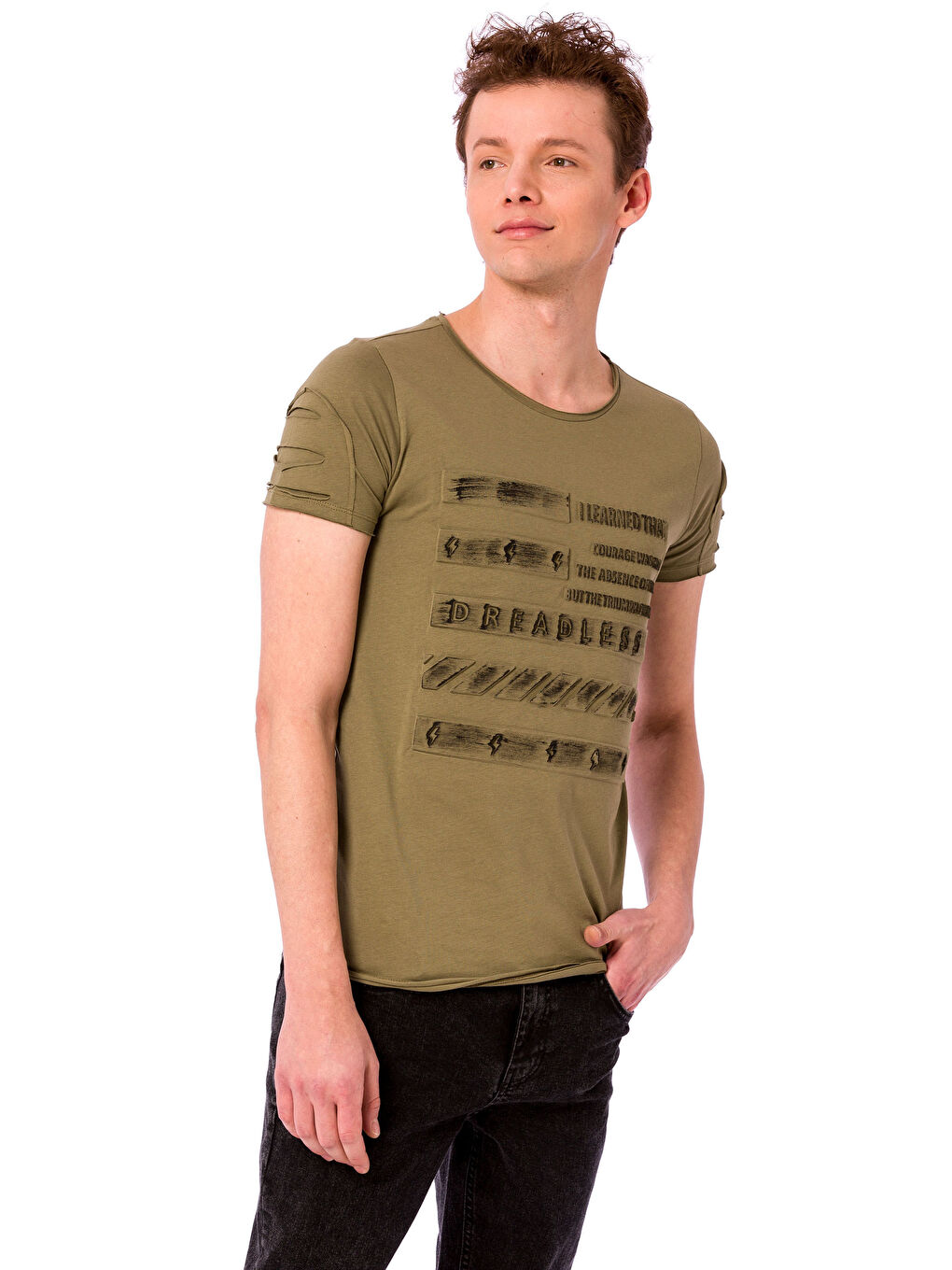 Açık Haki Tişört