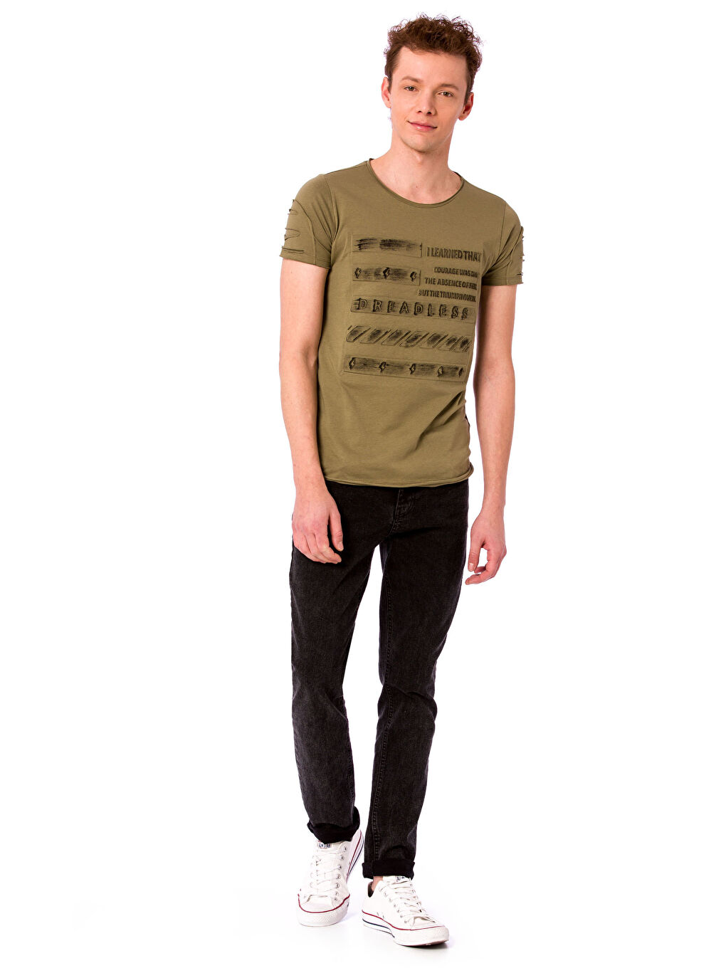 Açık Haki Tişört-2