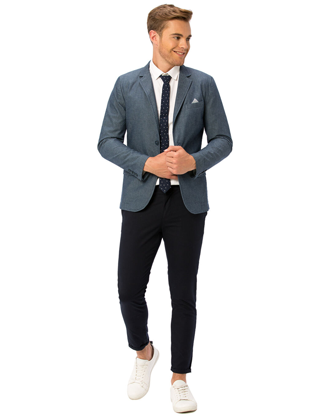 Man NAVY Blazer Jacket-2