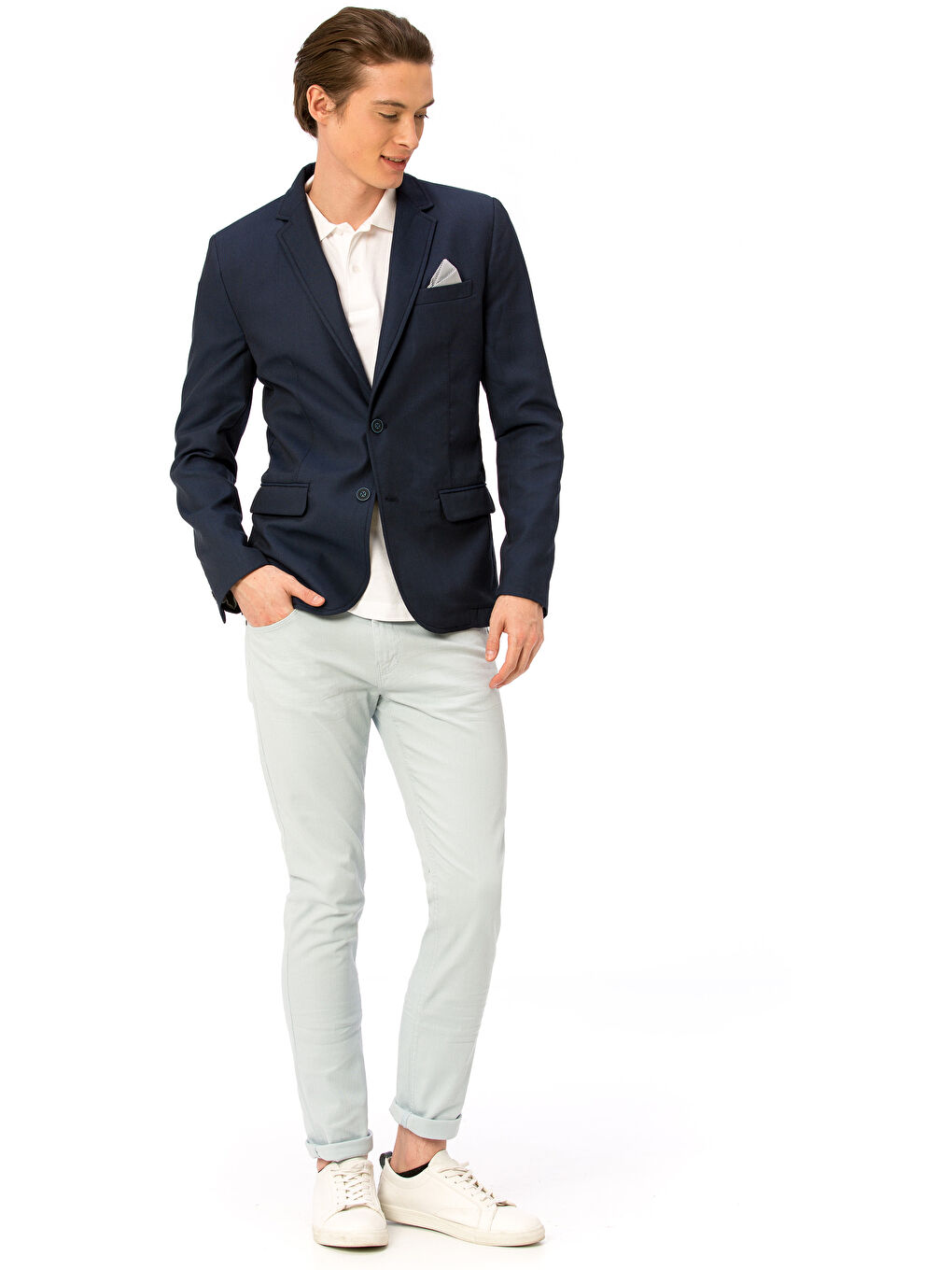Man NAVY Blazer Jacket-2