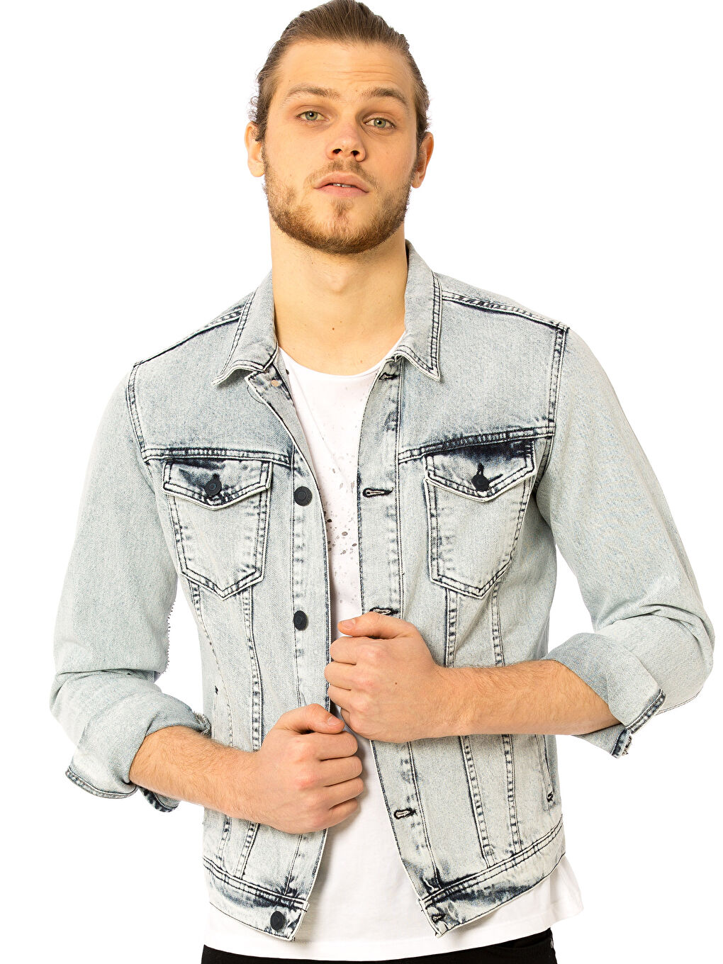 XSIDE Mann INDIGO Jeansjacke -8S3841Z8-311
