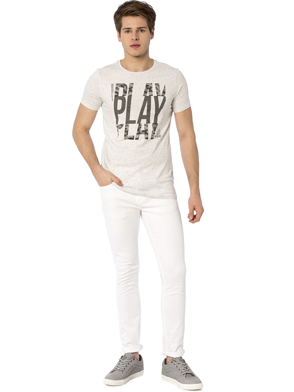 Beyaz 760 Skinny Fit Erkek Jean Pantolon