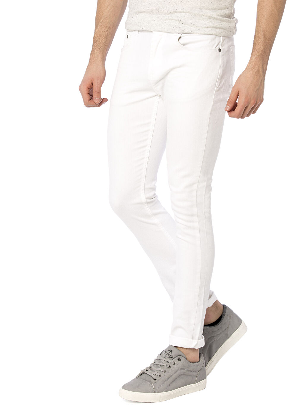 Beyaz 760 Skinny Fit Erkek Jean Pantolon-2