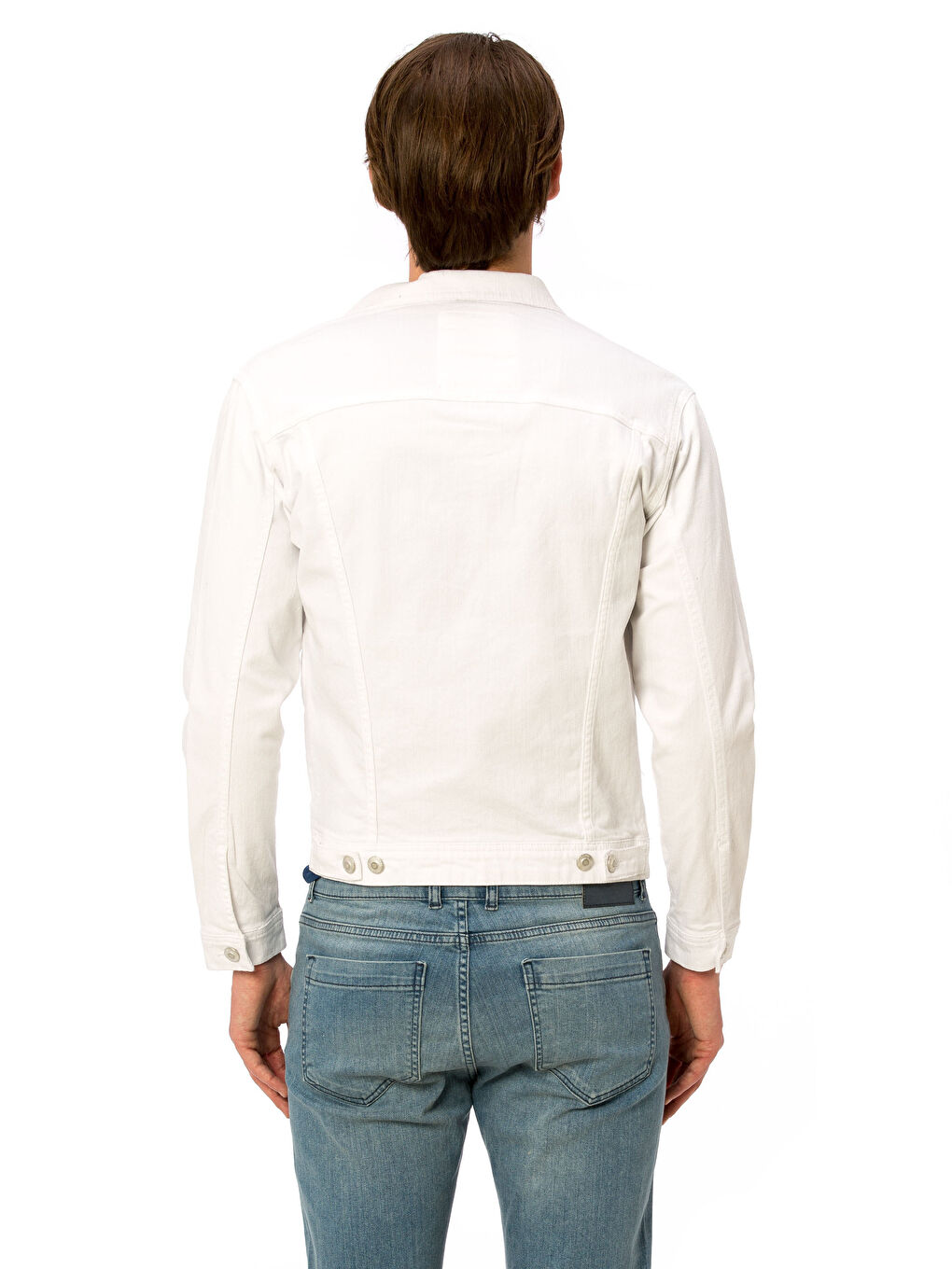 Man WHITE Denim Jacket-1