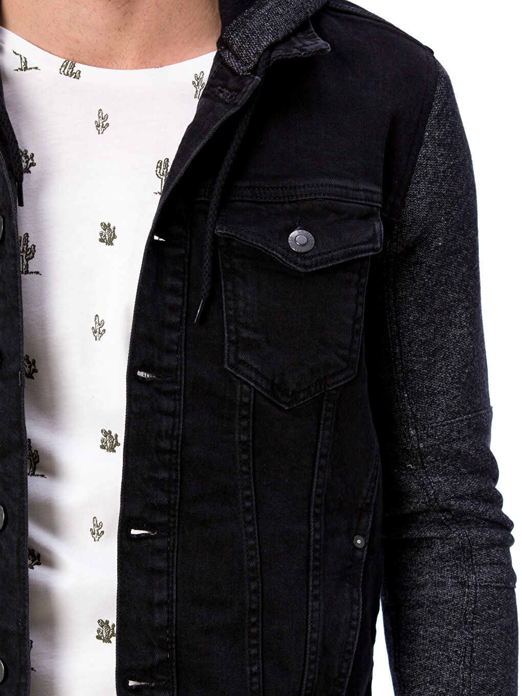Man BLACK Denim Jacket-3