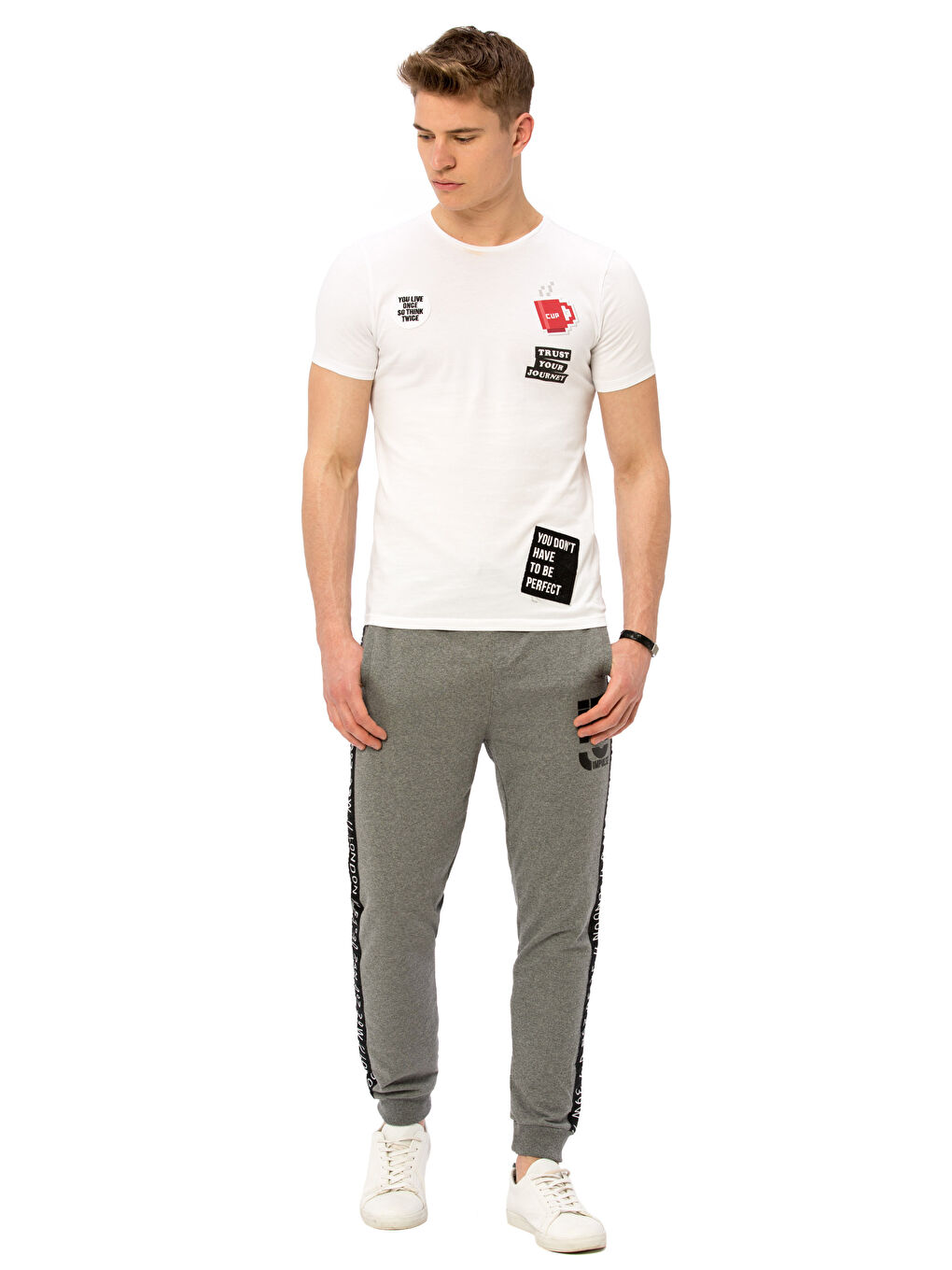 Pembe-Lila-Beyaz Eşofman Altı