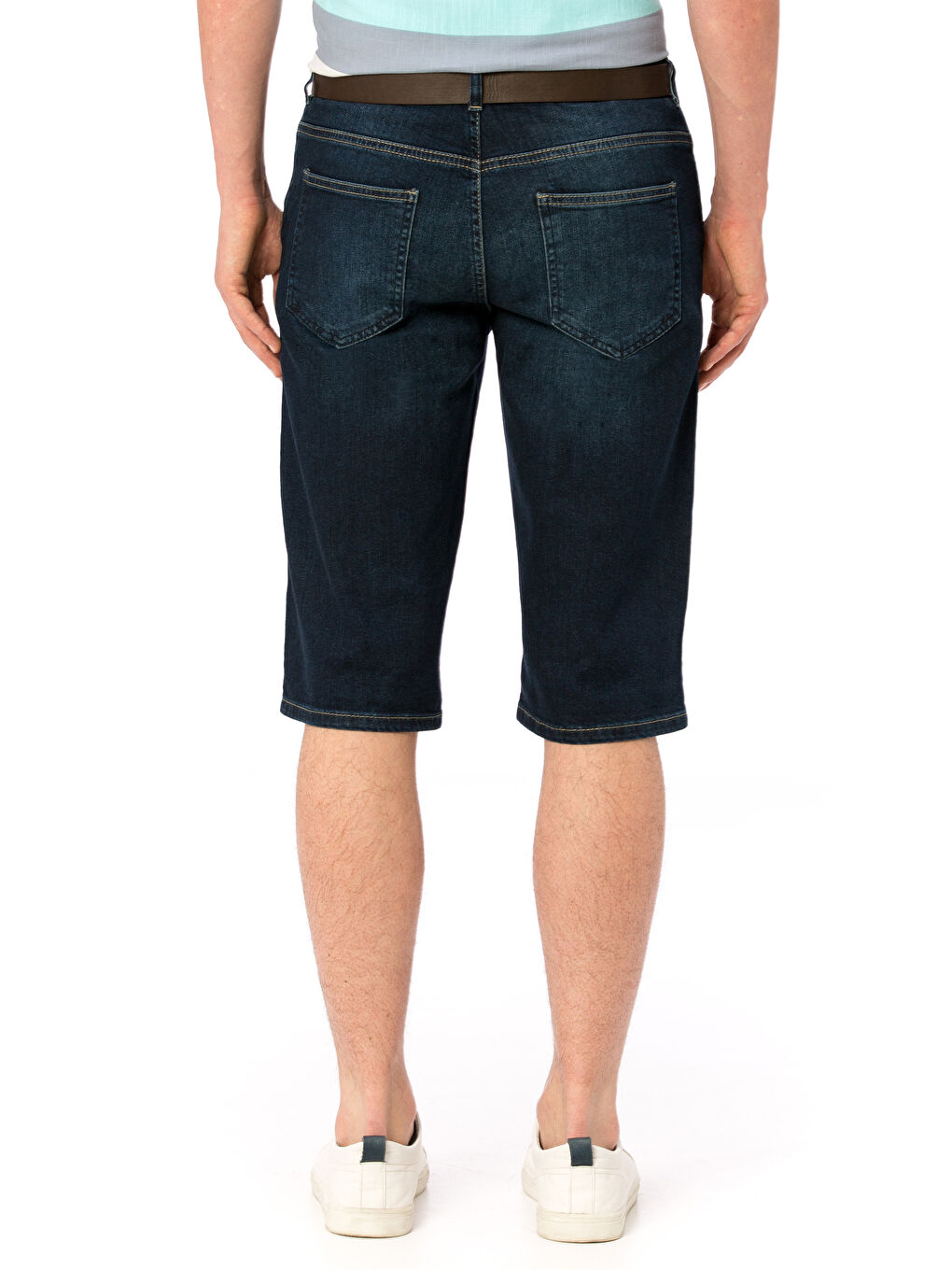 Man INDIGO Denim Shorts-2