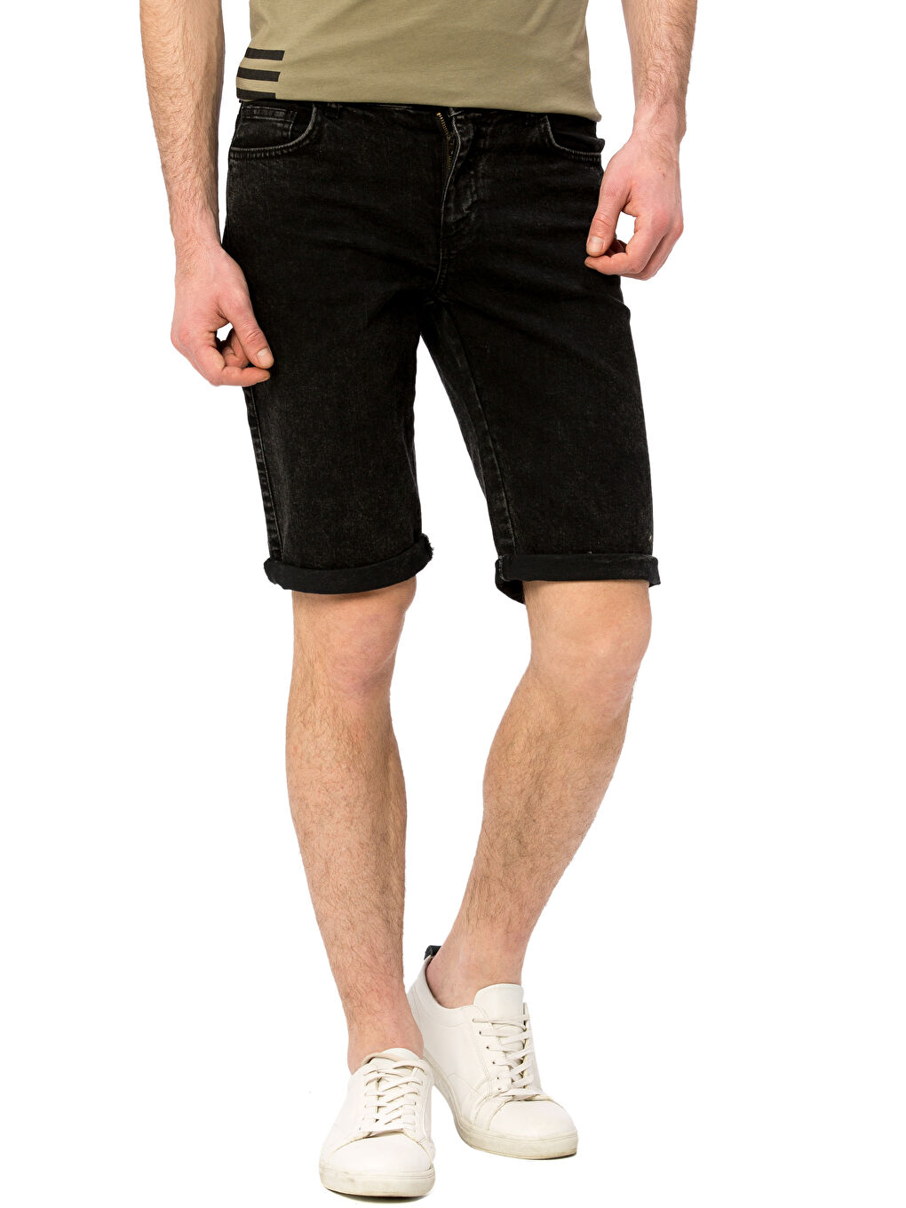 Short Bermuda en Jean pour Hommes-1