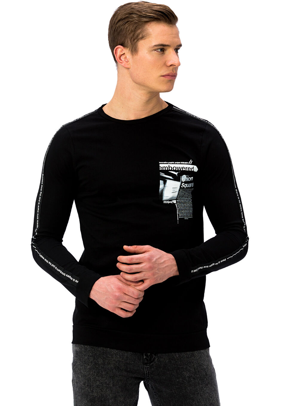 XSIDE Man BLACK Sweatshirt -8SH234Z8-L6T