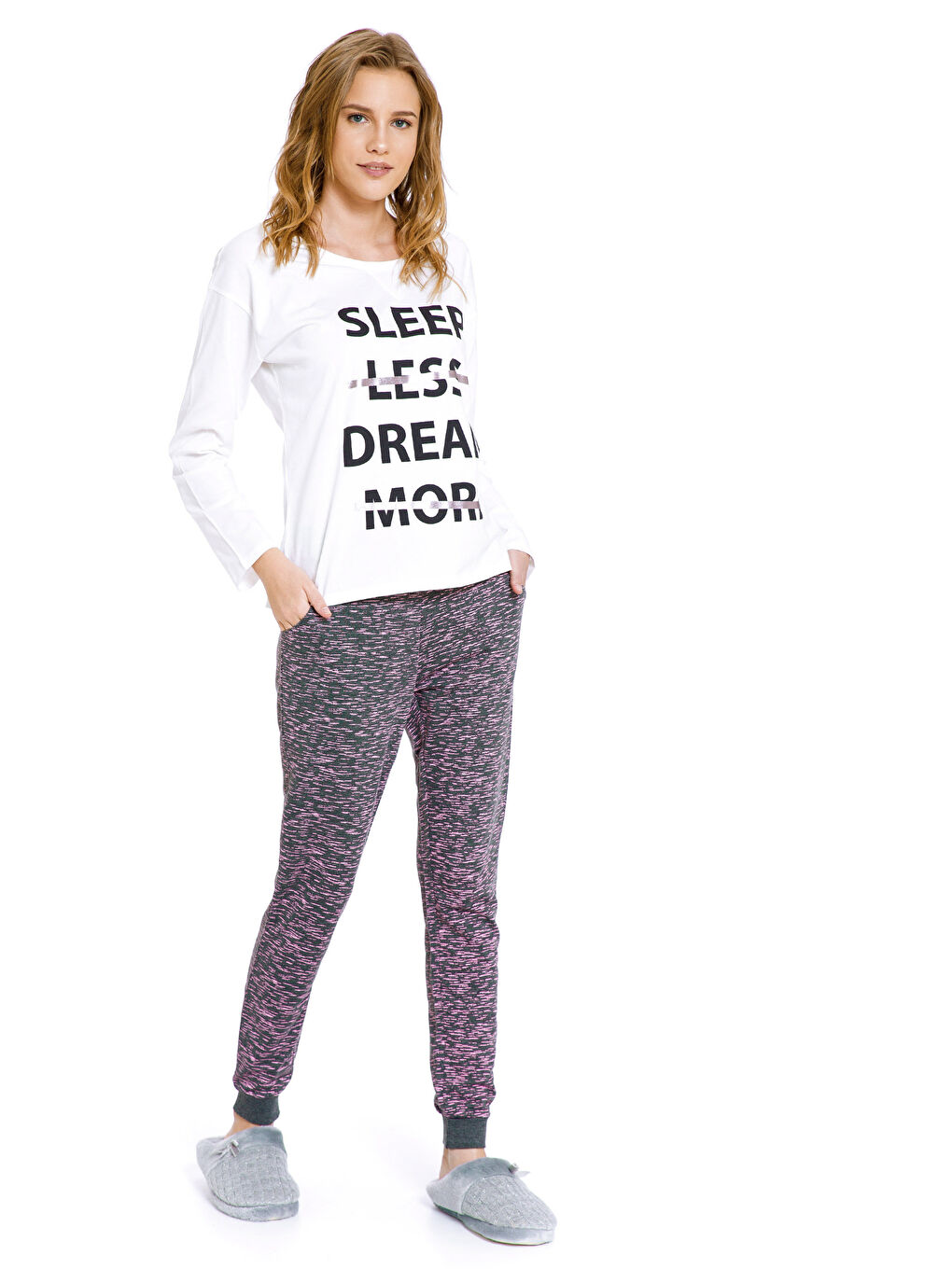 LCW Young Frau WEISS Pyjama-Set -8SI036Z8-E5X