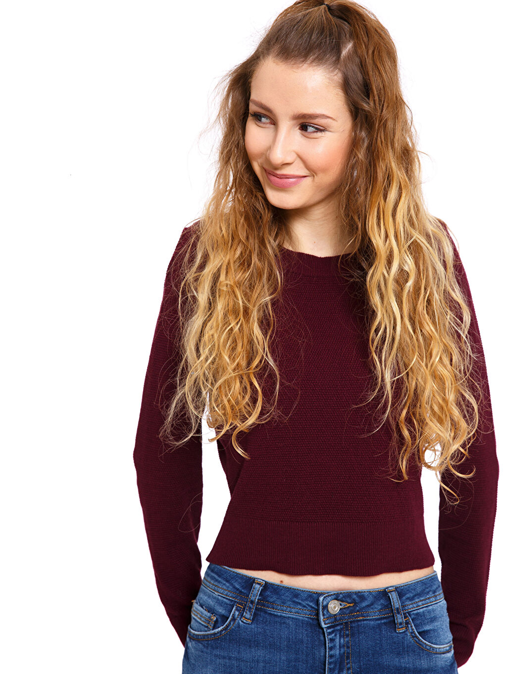 Crew Neck Regular Long Sleeve Women's Tricot Jumper