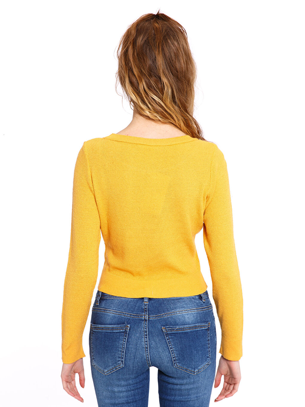 Crew Neck Regular Long Sleeve Women's Tricot Jumper-1