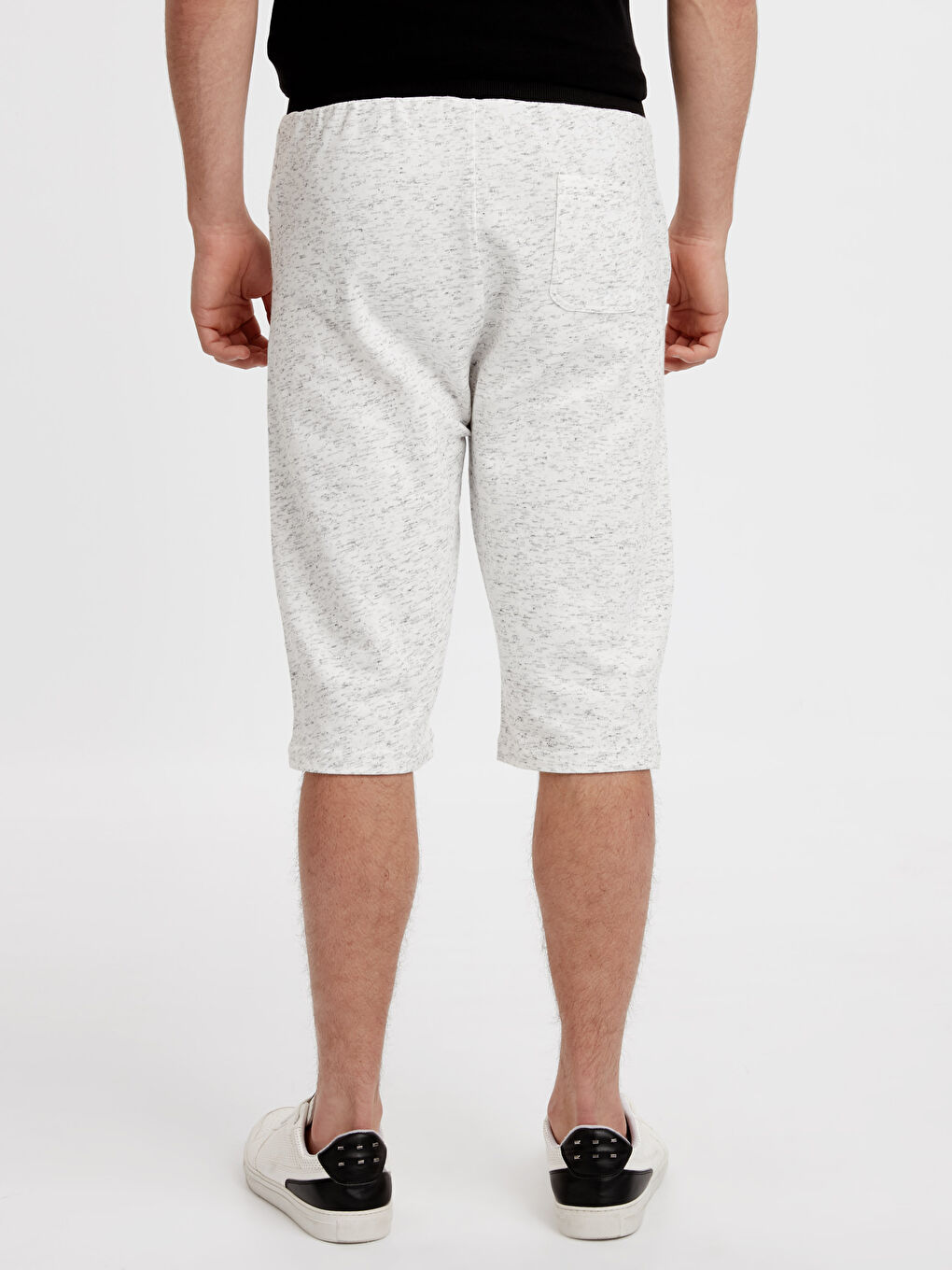 Kar Beyazı Melanj Şort-2