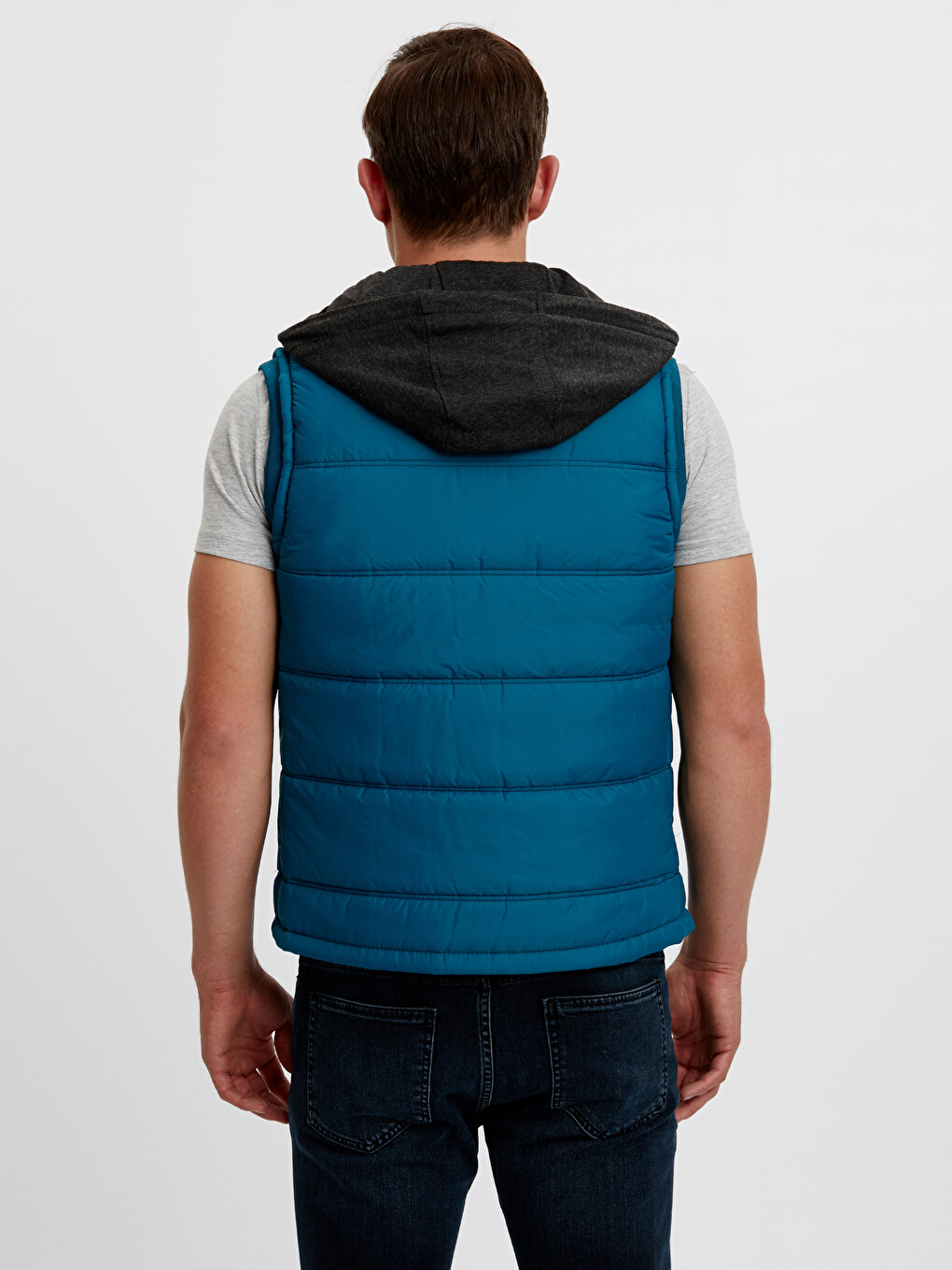 Man Blue Knit Gilet-2