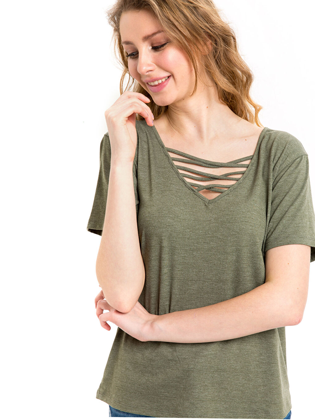 Haki Melanj Tişört