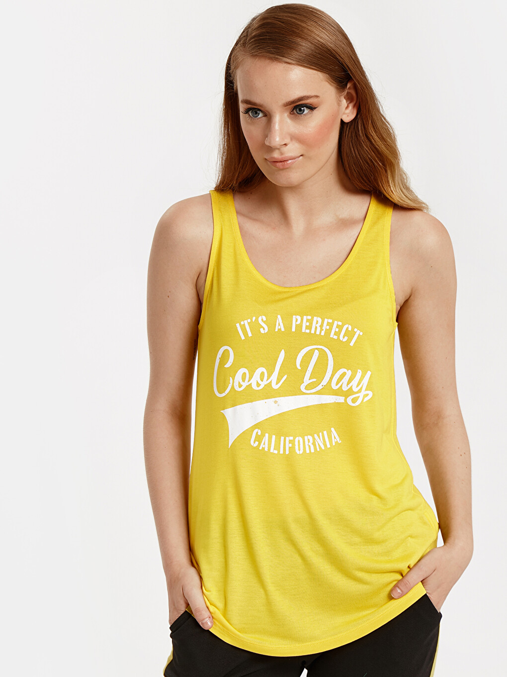 Woman Yellow Tank Top