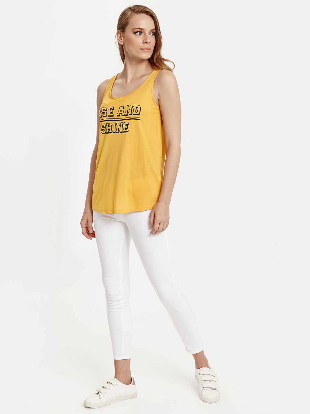 Débardeur JAUNE Femme-2