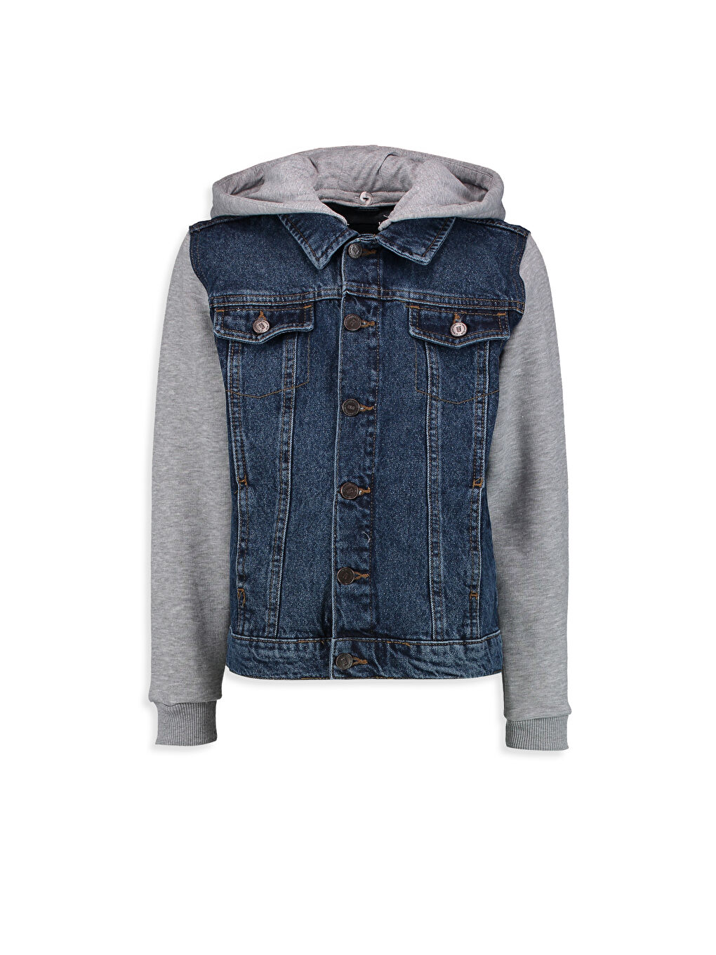 Orta İndigo Rodeo Jean Ceket