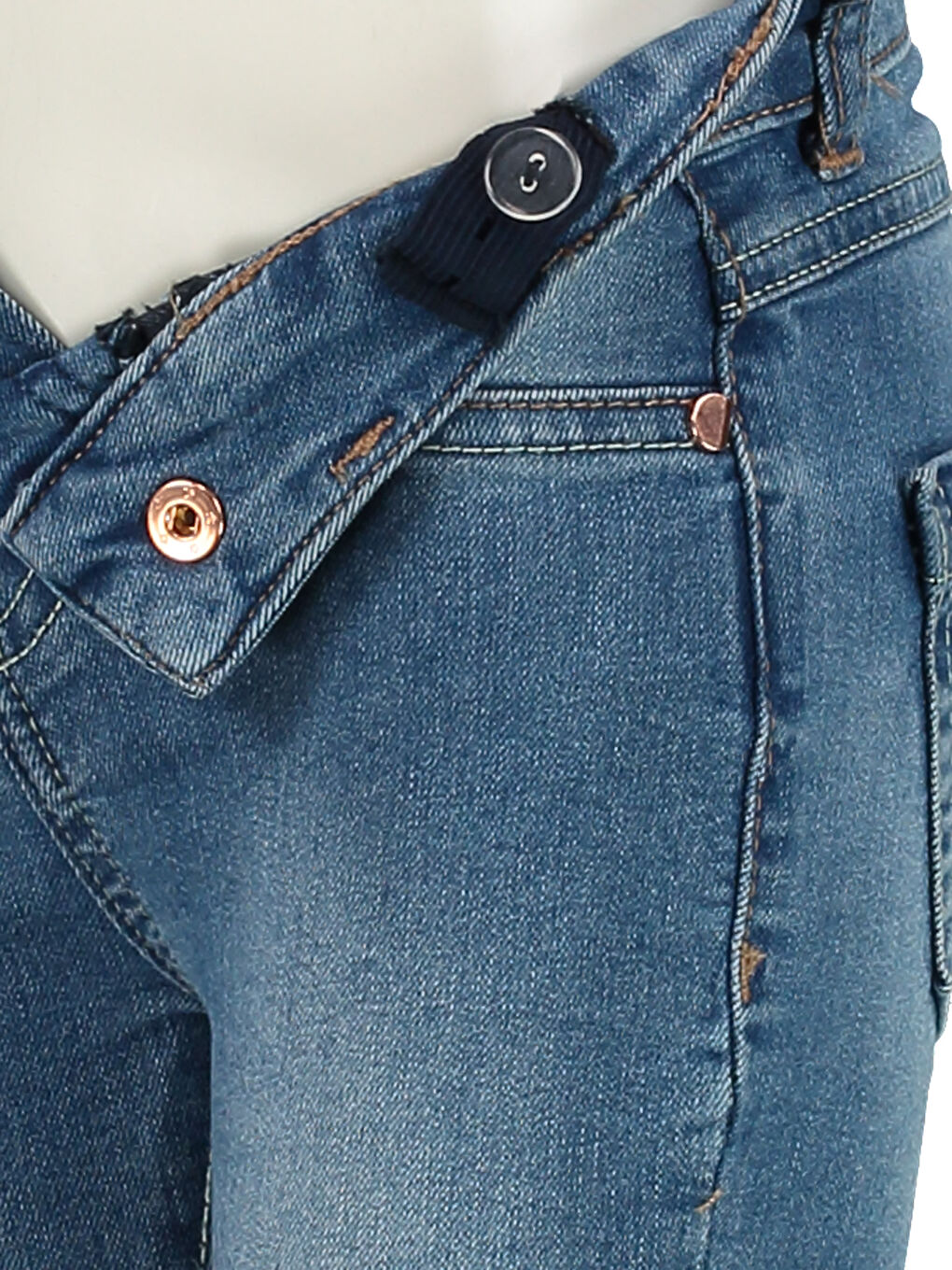 Orta İndigo Rodeo Jean Pantolon-2