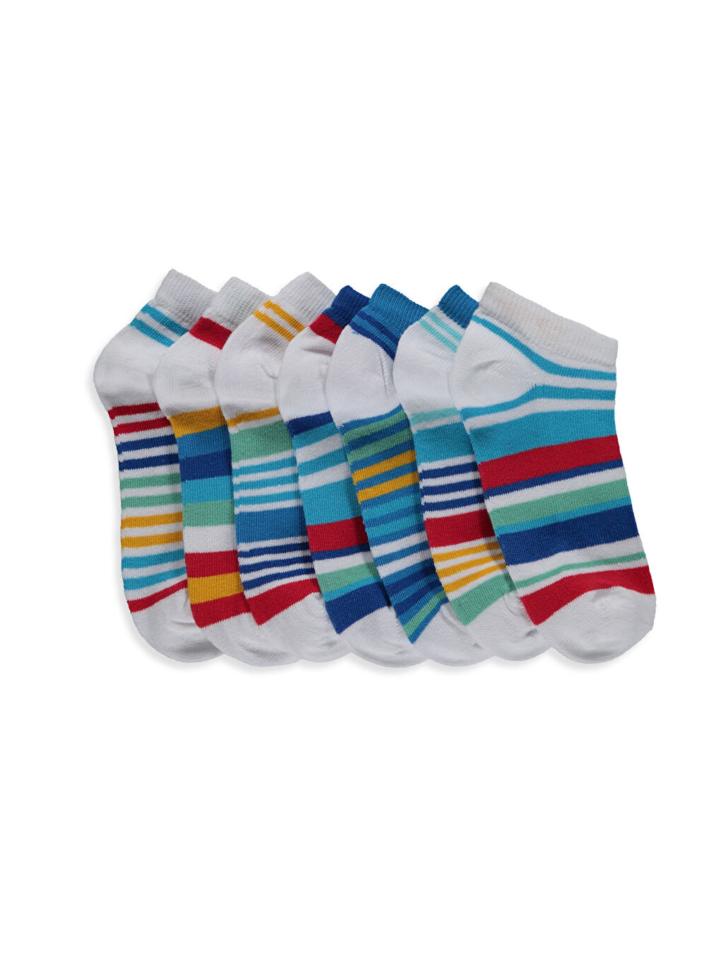 Унисекс Синий Короткие носки-1