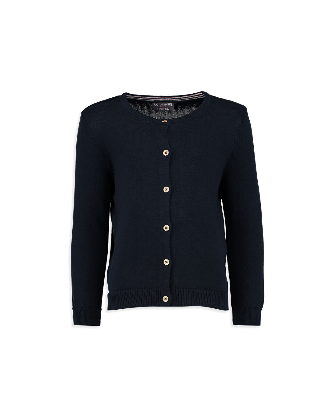 Crew Neck Girl Cardigan