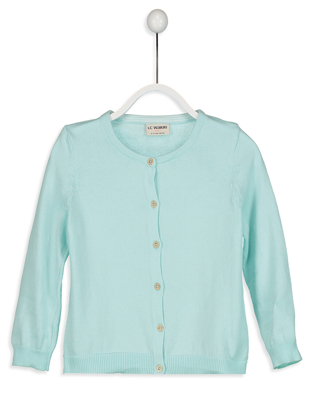 Crew Neck Girl Cardigan