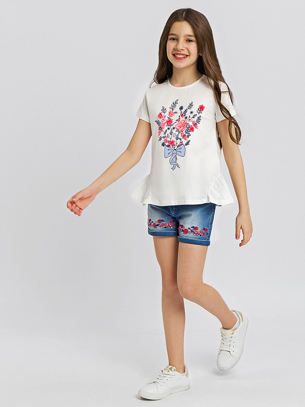 Girl INDIGO Denim Shorts