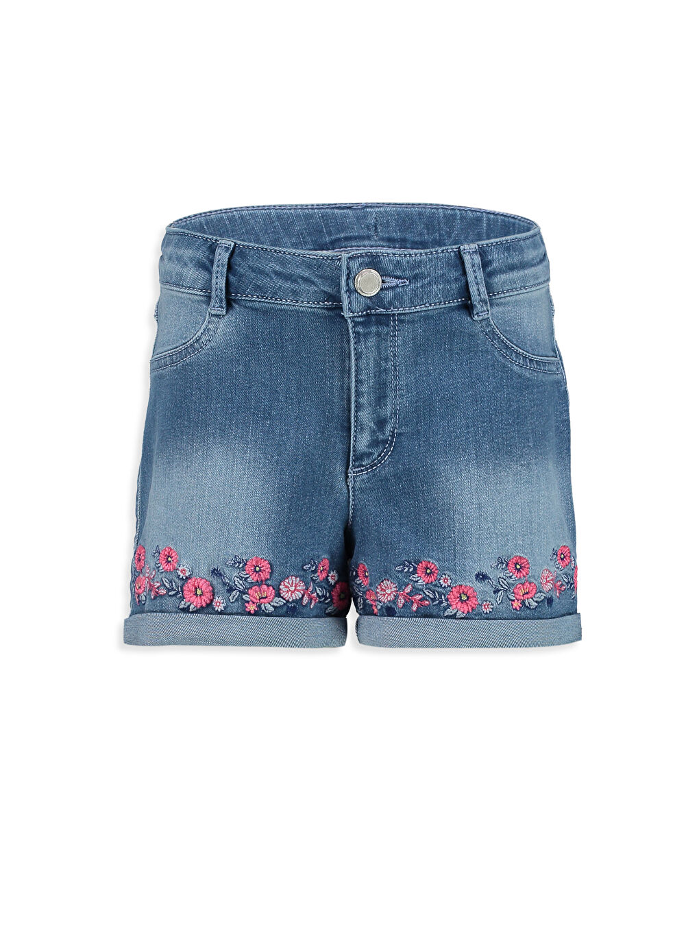 Girl INDIGO Denim Shorts-1