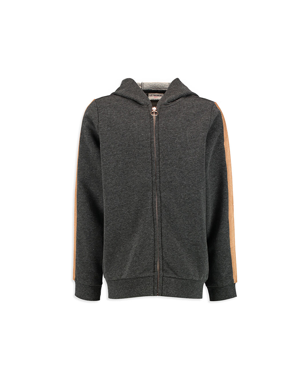 Девочки Серый Толстовка на молнии-1