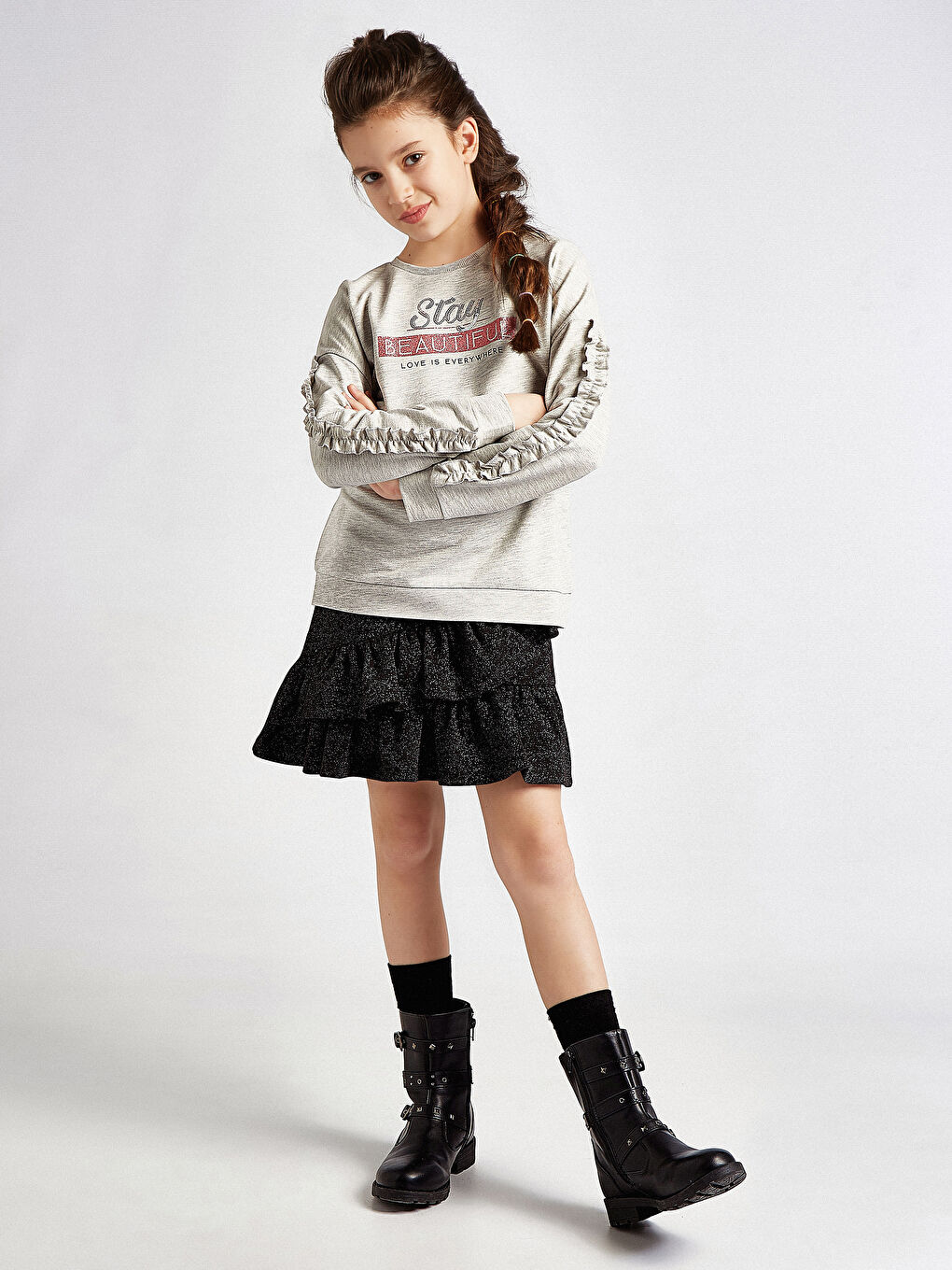 LCW Kids Girl PINK Sweatshirt -8S5001Z4-355