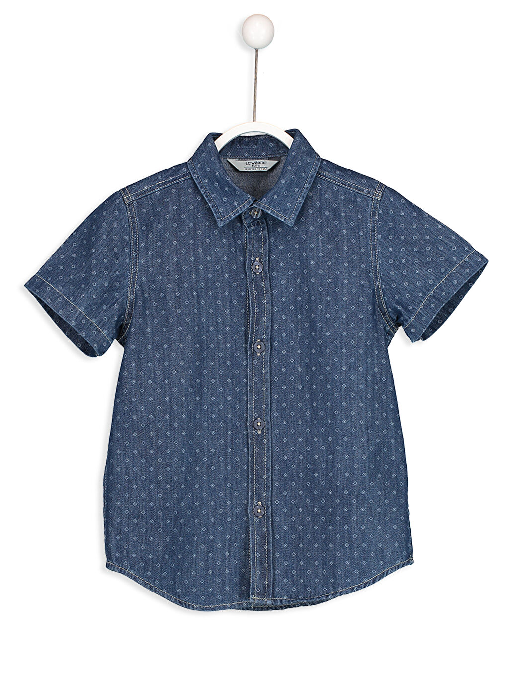 Orta İndigo Rodeo Jean Gömlek