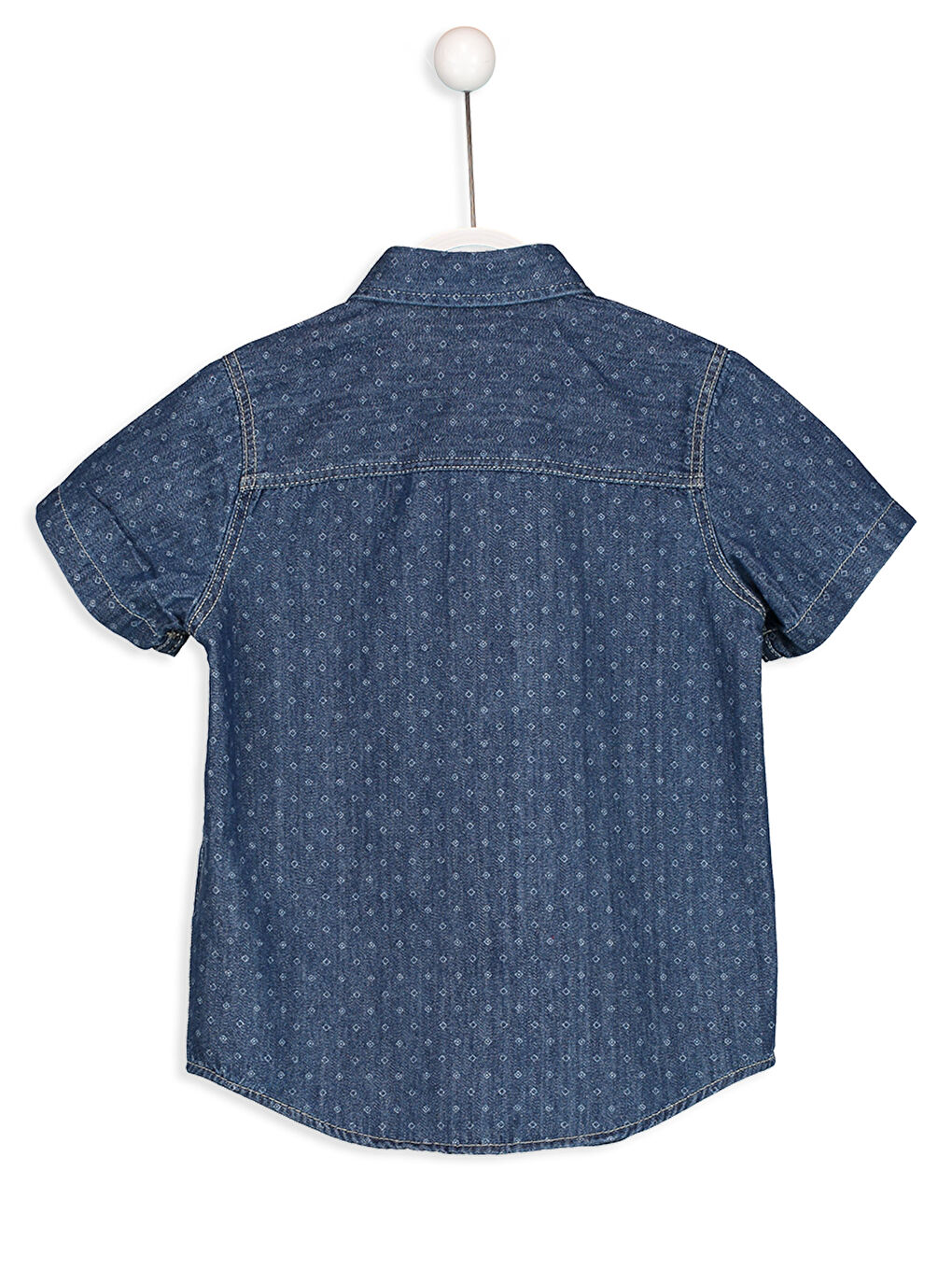 Orta İndigo Rodeo Jean Gömlek-1