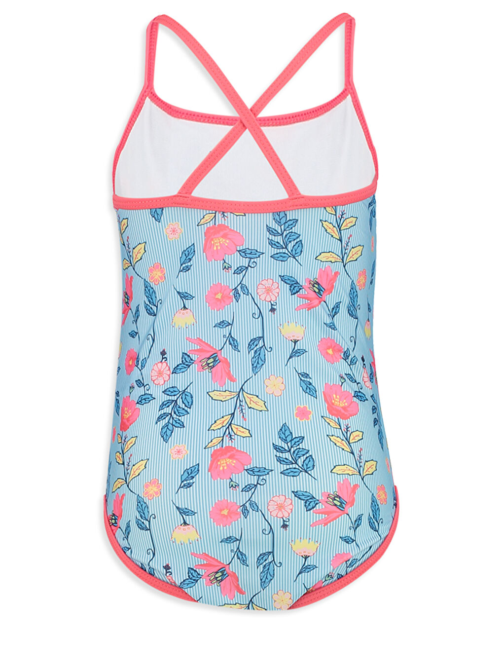 Девочки Голубой Купальник-1