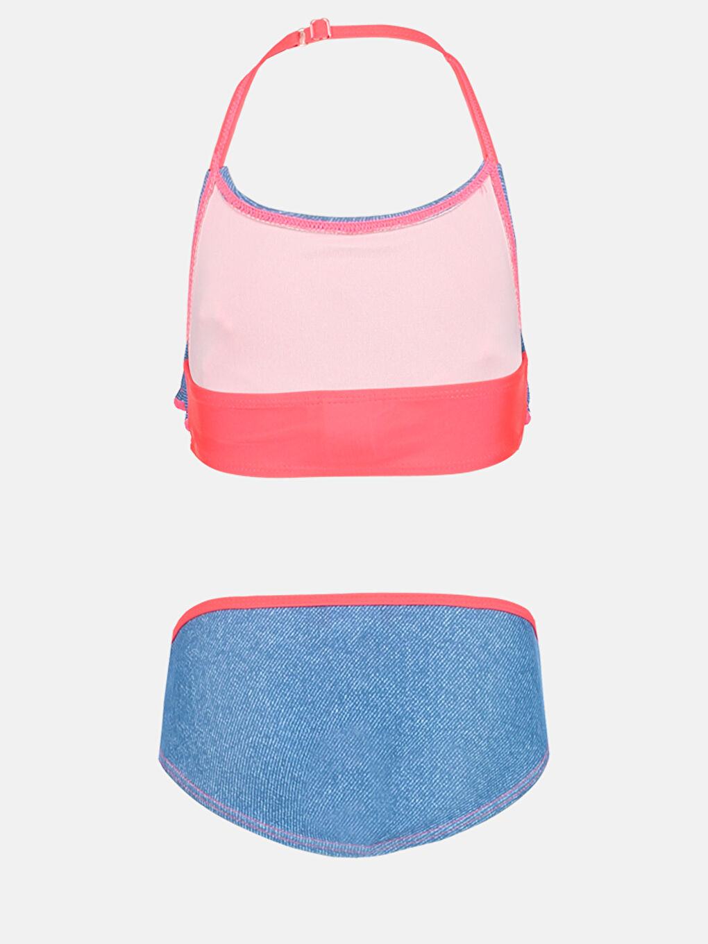 طقم بيكيني أزرق فاتح فتاة-1