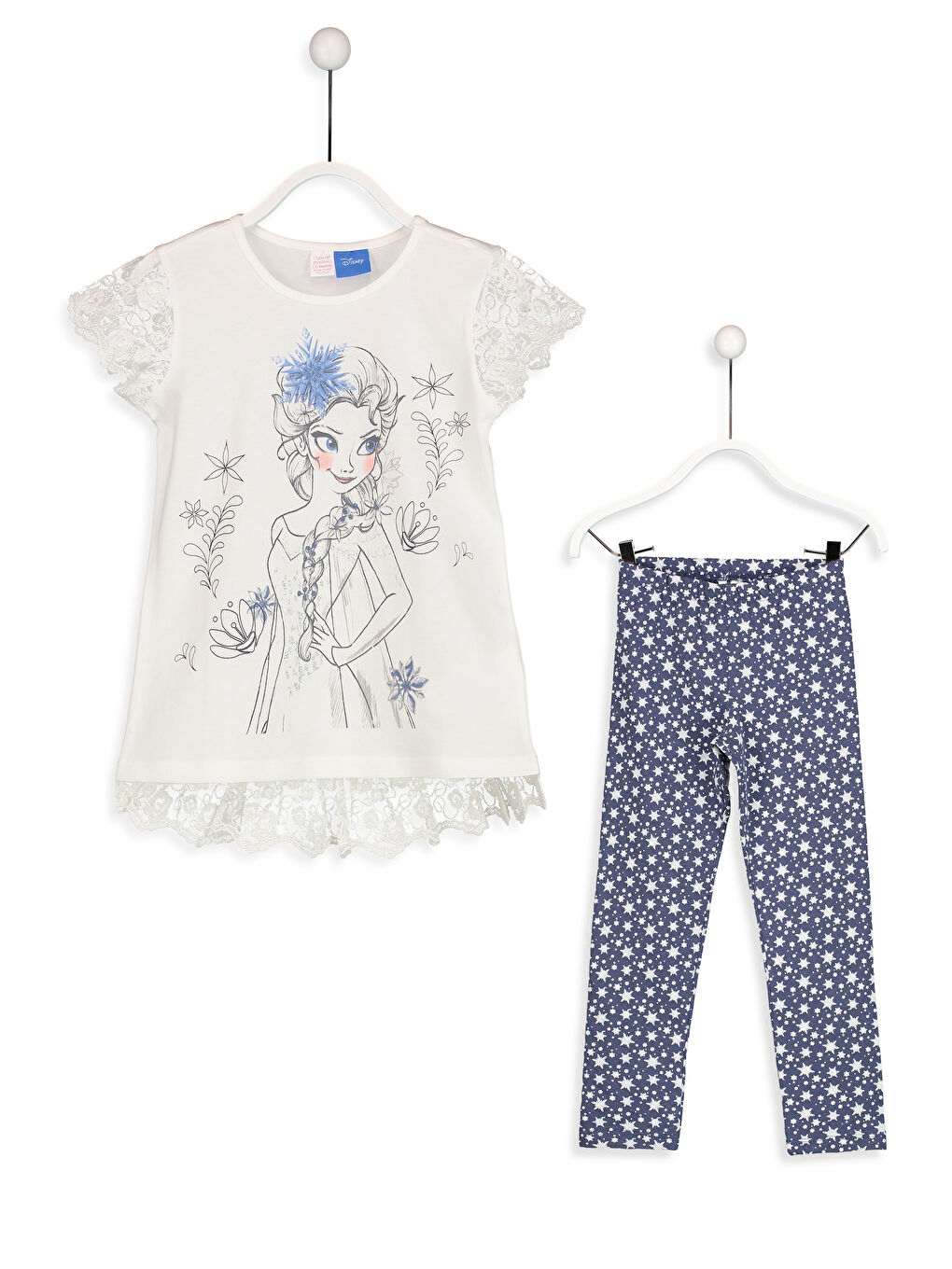 Girl ECRU Pyjama Set-1