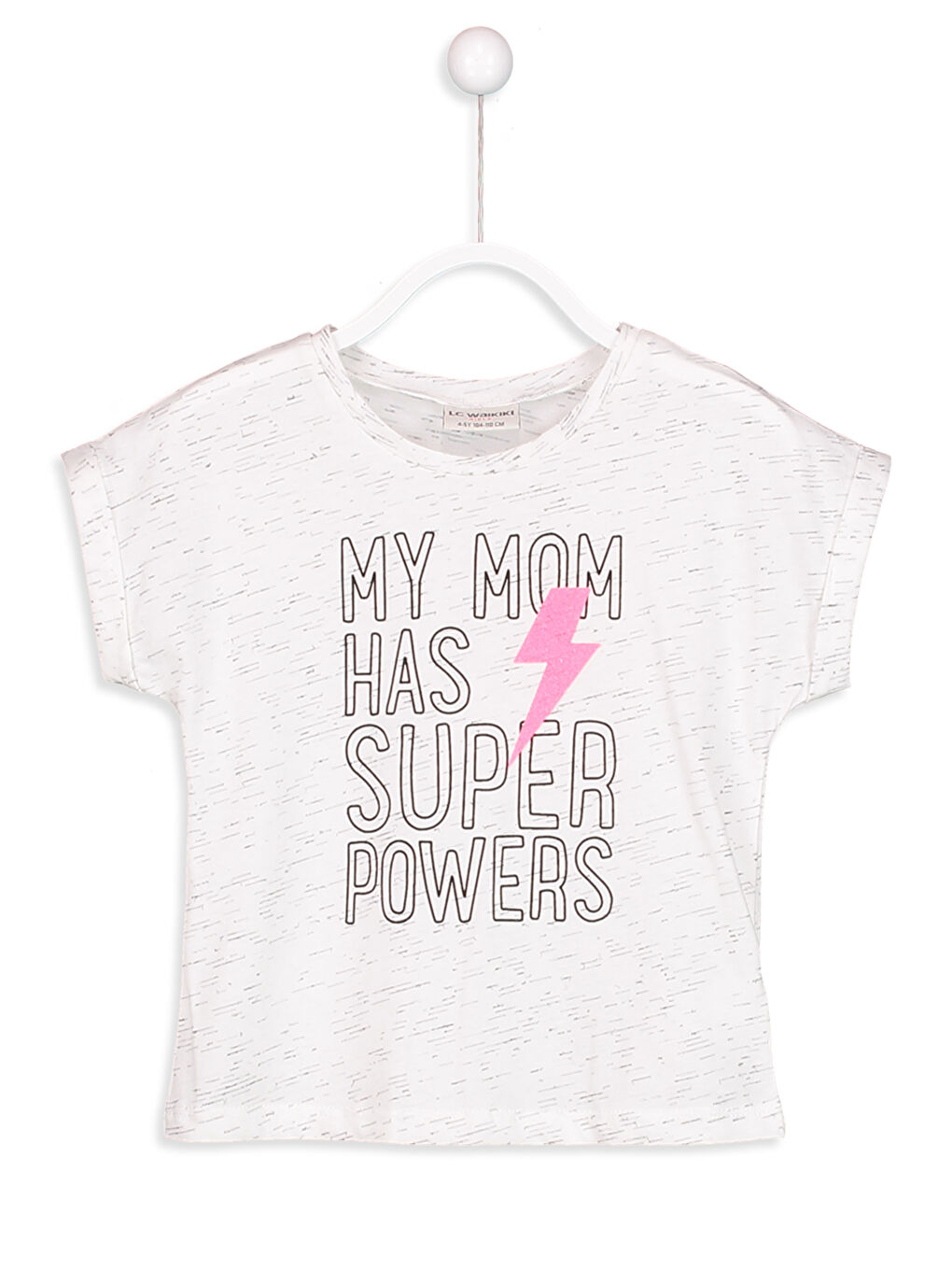 Bisiklet Yaka Kısa Kollu Kız Çocuk Tişört